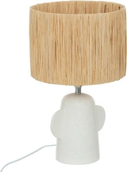 Atmosphera Keramische Tischlampe mit Schirm RAIA, 42 cm