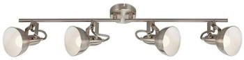 Briloner Leuchten 2049-042, , , ohne Leuchtmittel, Warmweiß, Deckenlampe, 79x19cm, Satin-Weiß, max.40W, E14, Wohnzimmer, Flur
