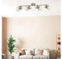 Briloner Leuchten 2049-042, , , ohne Leuchtmittel, Warmweiß, Deckenlampe, 79x19cm, Satin-Weiß, max.40W, E14, Wohnzimmer, Flur