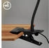 Briloner Fleks Schreibtischlampe, Schwenkbar, Klemmbar, Schwarz (2176015)