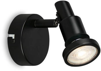 Briloner LED-Deckenstrahler (4,8 W, L x B x H: 8 x 8 x 10,6 cm, Schwarz, Warmweiß, 1 Stk.) (2992-015)