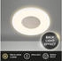 Briloner Sufit Kristal LED Deckenlampe flach, Glitzerdekor, Backlight, Weiß (3849016)