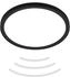Briloner Move LED Deckenlampe mit Bewegungsmelder IP44, Bewegungsmelder, Indirektes Licht, 3m Reichweite, 120 Grad Erfassung, Schwarz, Ø24 x 3 cm (7524415)