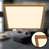Briloner Tava Wood LED Deckenlampe, Indirektes Licht, Flach, Holzapplikation, Warmweißes Licht, Holzfarbig, 42 x 42 x 3 cm (7453314)