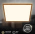 Briloner Tava Wood LED Deckenlampe, Indirektes Licht, Flach, Holzapplikation, Warmweißes Licht, Holzfarbig, 42 x 42 x 3 cm (7453314)