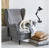 Relaxdays Retro Schreibtischlampe, Gelenk-Arm, schwenkbar, Büro Leselampe, Metall, E27, HxBxT: 50 x 27 x 15 cm, schwarz (10024270_46)