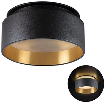 SSC-LUXon Design LED Einbauspot Sudara schwarz gold indirektes Licht inkl. LED Modul 4W warmwei&szlig; 230V 1er Set (SSC-4633)