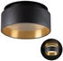 SSC-LUXon Design LED Einbauspot Sudara schwarz gold indirektes Licht inkl. LED Modul 4W warmweiß 230V 1er Set (SSC-4633)