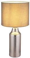 GLOBO LIGHTING Tischleuchte "ELDEN" E27 1 Stk. Tischlampe/Keramik/Textil
