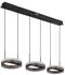 Globo GLOBO LED-Pendelleuchte DELLA 67179H2 grau schwarz Metall Kunststoff B/H/L: ca. 20,6x150x82 cm 1.0 Brennstellen (135171)