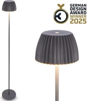 Briloner Leuchten LED Stehlampe "Akku LED Stehleuchte Riffle"