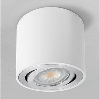SSC-LUXon LED Aufbaustrahler CELI-2W Aufbaustrahler schwenkbar rund & weiss Spot Strahler mit LED, Warmwei&szlig;, Energieeffizienzklasse G (M&auml;rz 2021)