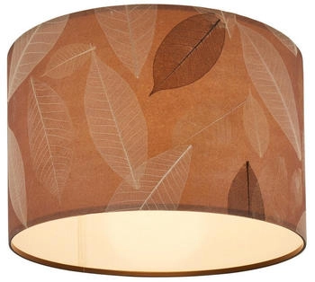 Briloner Mata Deckenlampe, Bl&auml;tterdekor, E27 Fassung, Caffefarben (3853014)