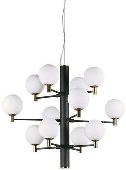 IDEAL LUX COPERNICO SP12 Pendelleuchte mit G9 Fassungen Struktur Schwarz edles Design (96922)