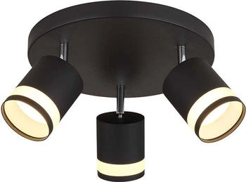 Globo LED Deckenleuchte, schwarz, verstellbar, D 30 cm (144917)