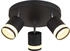 Globo LED Deckenleuchte, schwarz, verstellbar, D 30 cm (144917)