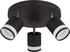 Globo LED Deckenleuchte, schwarz, verstellbar, D 30 cm (144917)