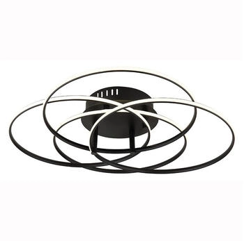 Globo LED Deckenleuchte, LED-Leuchtmittel fest verbaut, Neutralweiß, Deckenleuchte Deckenlampe Schlafzimmerleuchte Alu Ringe verstellbar (147419)