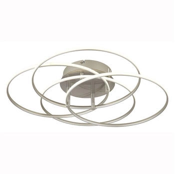 Globo LED Deckenleuchte, Alu, silber, neutralwei&szlig;, D 51,5 cm (147418)