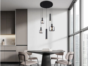 Trio Pendelleuchte MATARO schwarz matt (364130532)