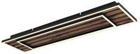 GLOBO LIGHTING LED Deckenleuchte "WOODY" LED-Modul 1 Stk. Warmwei&szlig; Deckenlampe,