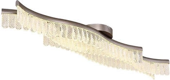 Globo LED Deckenlampe, graphit, Kristalle klar, L 108 cm (145020)