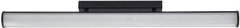 Lindby LED-Wandlampe Kirka, schwarz, Metall, IP44, 90cm, CCT
