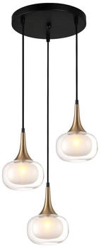 Italux PND-99709-3A-BRO-CL - Hängeleuchte an Schnur KONILA 3xG9/10W/230V (IT0548)