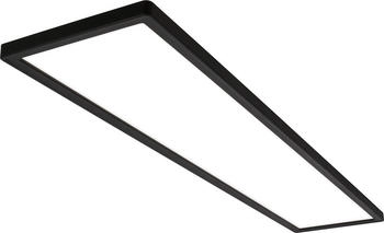 Briloner Tava LED Deckenlampe 98cm, Flach, Indirektes Licht, Neutralwei&szlig;es Licht, Schwarz, 98 x 20 x 3 cm (7519415)