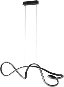Lucande LED-Hängeleuchte Rodado, schwarz, 110 cm, Aluminium (10031328)