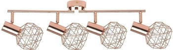 Beliani Deckenleuchte, Kupfer, Metall, E14, 58x17x12 cm, , Innenbeleuchtung, Deckenleuchten (800000475154)