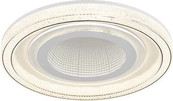 Globo LED Deckenleuchte, Metall, verspiegelt wei&szlig;, D 48 cm (144893)