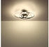 Globo LED Deckenleuchte, Alu, schwarz, neutralweiß, D 45,6 cm (147417)