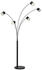 Globo LED Stehleuchte, schwarz, 5 flammig, H 195 cm (144921)