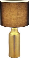 GLOBO LIGHTING Tischleuchte "ELDEN" E27 1 Stk. Tischlampe/Keramik/Textil