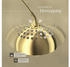 TecTake Bogenleuchte Arcus, Stahl, Retro-Stil, 60W - gold - gold Stahl 405201