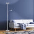 SellTec LED Deckenfluter HANS rund Fluter rund schwenkbar dimmbar flexible Leselampe Wohnzimmer, Büro, Wintergarten 11709055