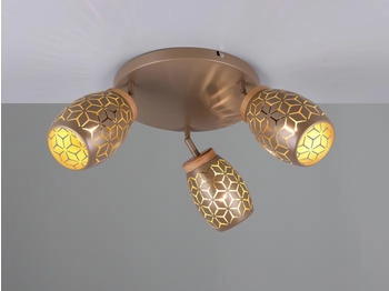 Trio Reality Leuchten Deckenleuchte BIDAR braun (R61573365)