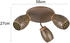Trio Reality Leuchten Deckenleuchte BIDAR braun (R61573365)