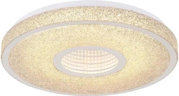 Globo LED Deckenleuchte, Metall, verspiegelt wei&szlig;, D 38 cm (144881)