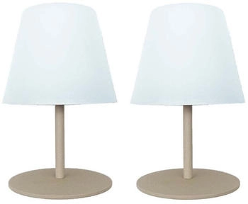 Lumisky Set aus 2 Tischlampen H16CM Creme - beige