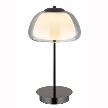 Globo Tischleuchte LED Glas Rauchfarbe Dimmbar Fernbedienung [EEK: Nicht bewertet] (15743TL)