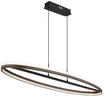 Globo GLOBO LED-Pendelleuchte dunkelblau schwarz Metall Aluminium B/H/L: ca. 29x150x101 cm 1.0 Brennstellen (135170)