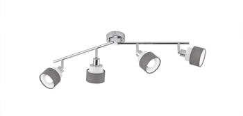 Wofi Deckenspot, Leuchtmittel nicht inklusive, Deckenlampe Deckenstrahler Schlafzimmerleuchte Spotleiste (11594)