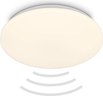 Briloner LED Sensor Deckenleuchte IP54 24W 2600 lm 3000 K HxØ 5,5x35 cm Walk weiß (3828016)