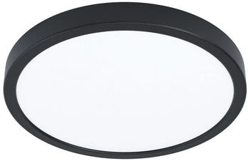 Eglo LED Deckenleuchte Fueva 6, runde Deckenlampe, Aufbaulampe aus Kunststoff in Schwarz und Wei&szlig; warmwei&szlig;-kaltwei&szlig;, ⌀ 28 cm (901299)