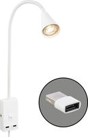 Briloner Leuchten Nachttischlampe "JUSTRA Tischlampe"