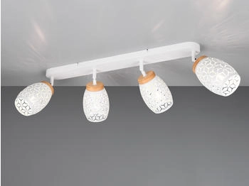 Trio Reality Spotbalken Bidar R81574031, Metall Weiß matt, exkl4x E14