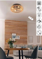 REALITY Leuchten Deckenleuchte "LILLESAND Deckenventilator mit Beleuchtung
