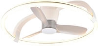REALITY Leuchten LED Deckenleuchte "STOCKHOLM mit Ventilator, Deckenventilator mit